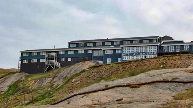 Exterior of Hotel Angmagssalik in East Greenland