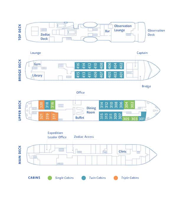 ocean nova small ship deck plan
