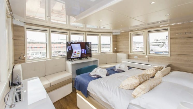 VIP Upper Deck cabin aboard Riva