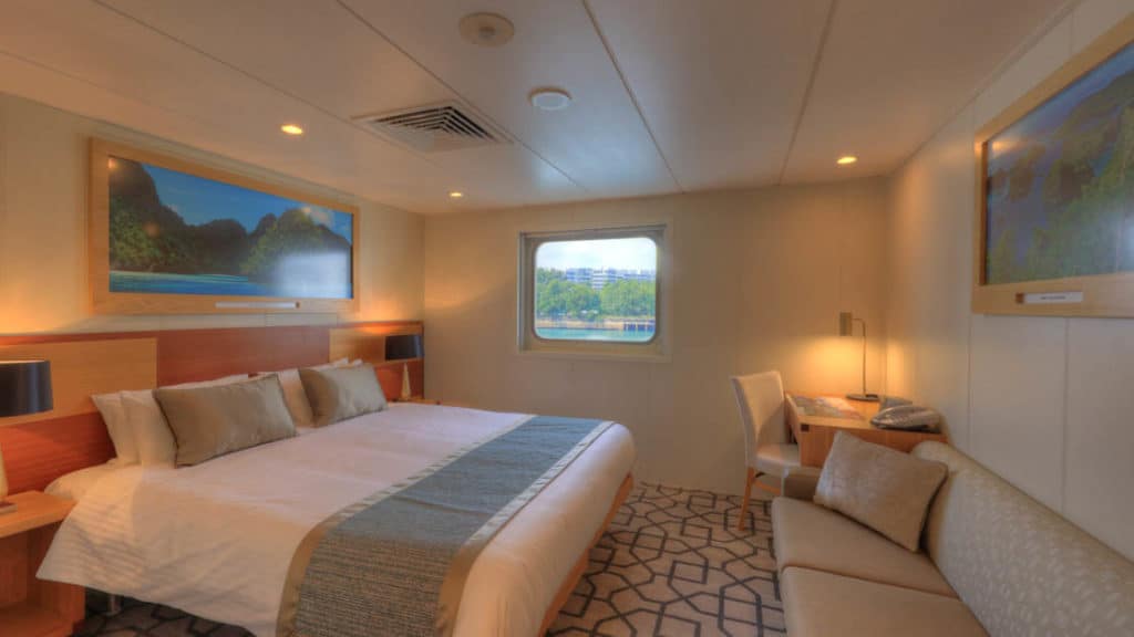 Promenade Deck stateroom aboard Coral Discoverer