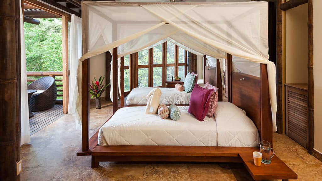 La Selva EcoLodge Superior Suite with double beds  
