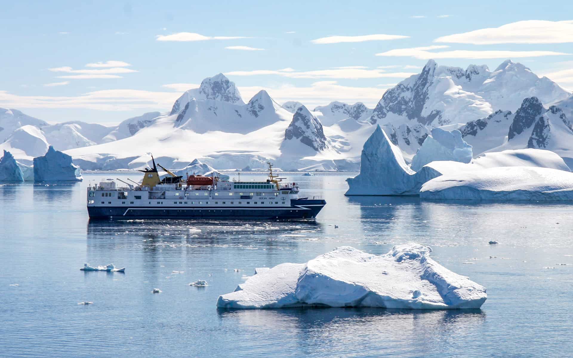 Antarctic Cruise Ship Iceberg