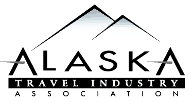 Alaska Travel Industry Association logo with mountain graphic.