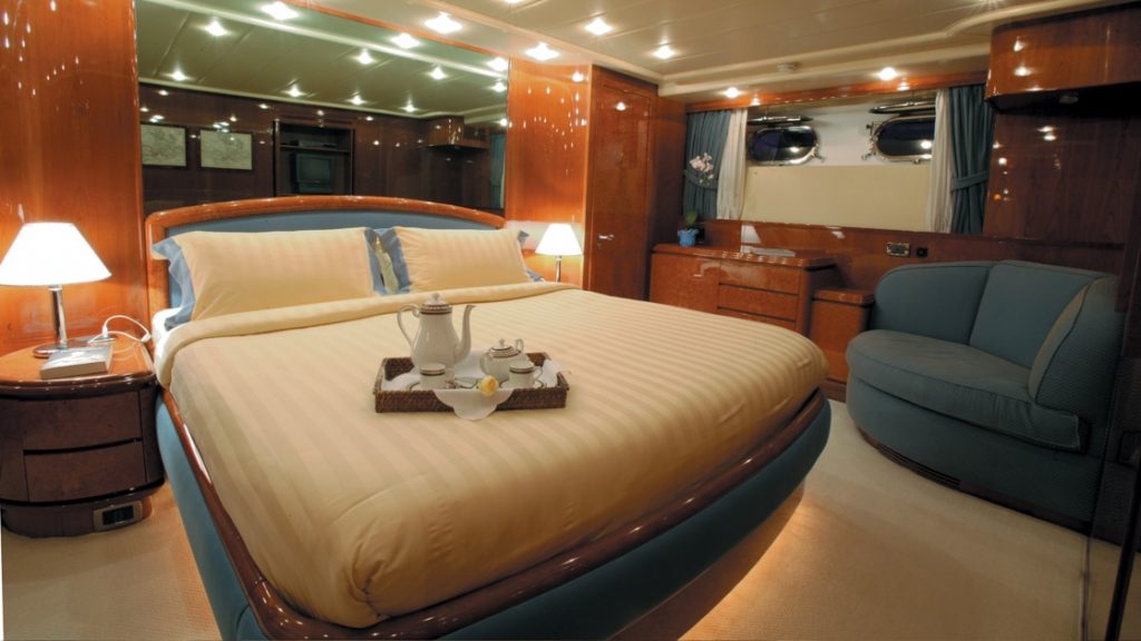 Master cabin aboard Monte Carlo